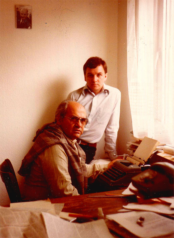 Гл. редактор «Посева» Я.А. Трушнович, отв. секретарь М.В. Назаров, примерно 1982-84 гг.