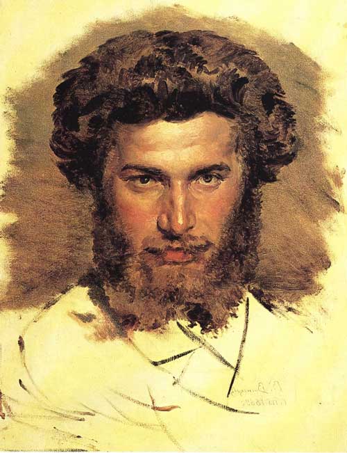 Архип Иванович Куинджи. Портрет работы В.М. Васнецова, 1869.
