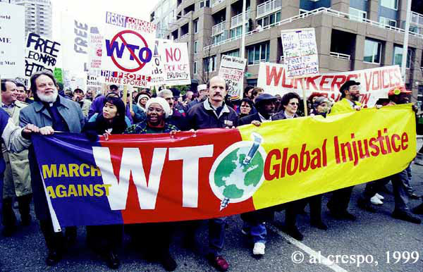 Акция в Европе против ВТО