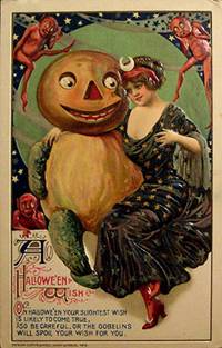 Открытка, посвященная Хэллоуину, 1912 г.