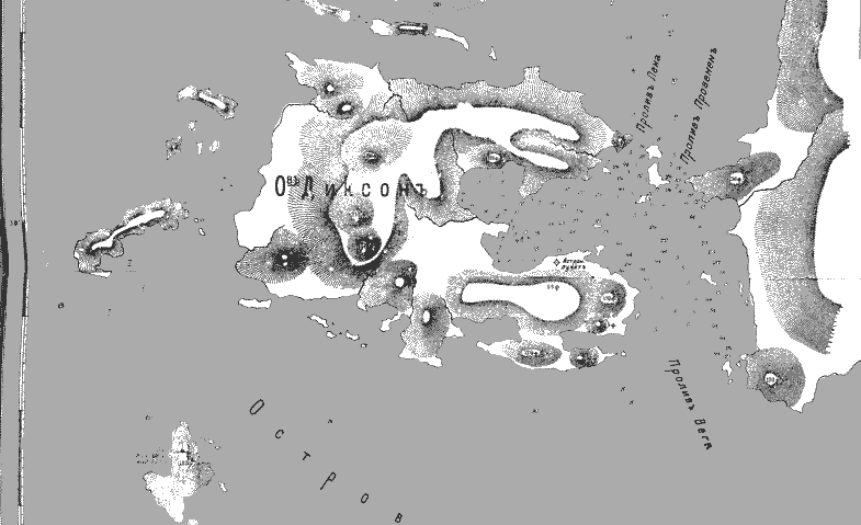 Остров Диксон. Карта 1905 г.