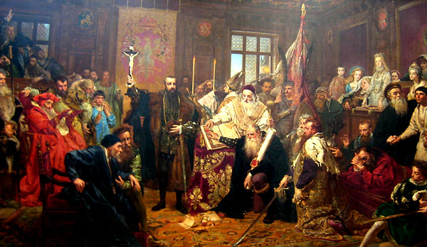 «Люблинская уния». Ян Матейко. Картина написана в 1869 году, то есть к 300-летию заключения Унии