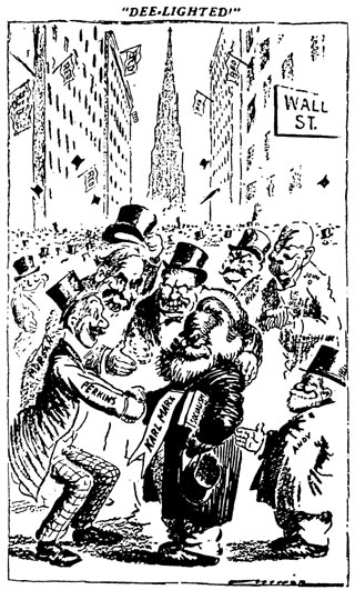Карикатура Роберта Майнора (1911)
