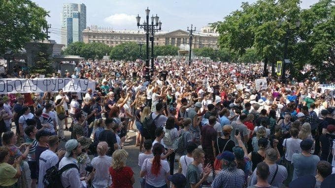 Протесты в Хабаровском Крае