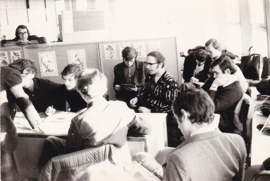 Наша группа на занятиях в Йенском университете, 1973-1974 гг.