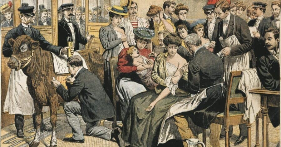 Прививка от оспы в XIX веке