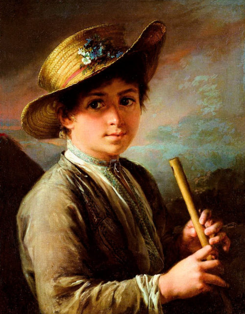 Мальчик с жалейкой, 1810-е, Третьяковская галерея, Москва
