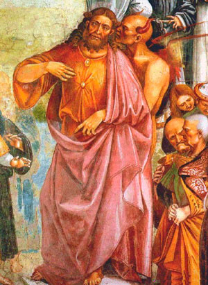 Фрагмент фрески Л. Синьорелли: антихрист с дьяволом, XV в.