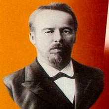 Первая в міре демонстрация работы радиоаппарата его изобретателем А.С. Поповым