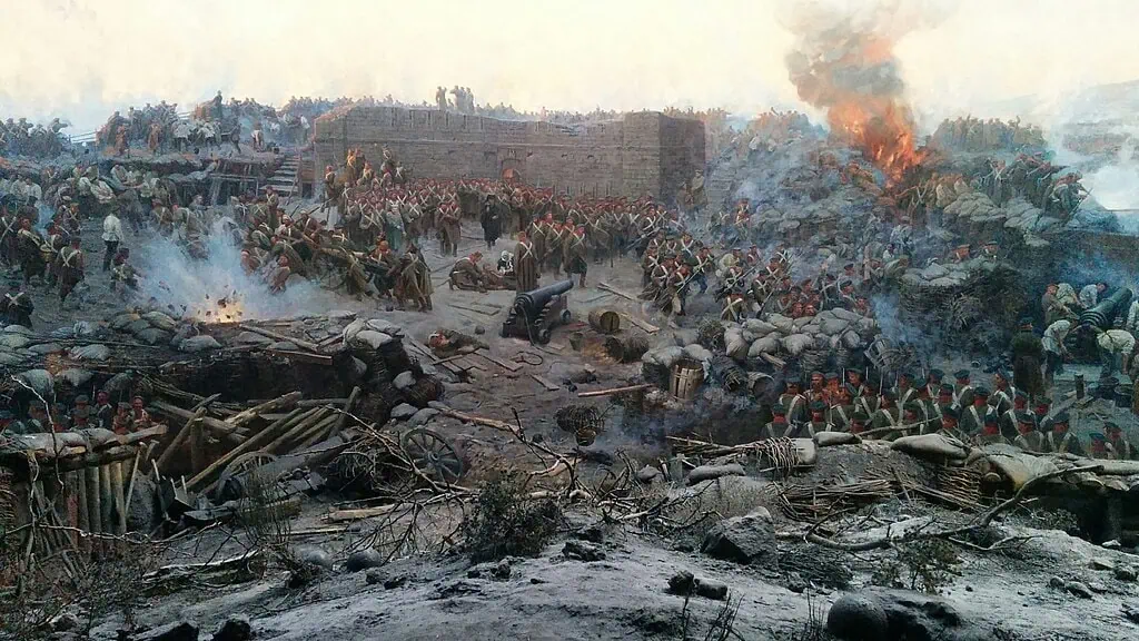 Фрагмент панорамы "Оборона Севастополя 1854-1855 гг."